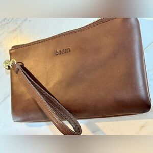 befen never used Women's Genuine Italian Leather Wristlet Clutch Wallet Purse
